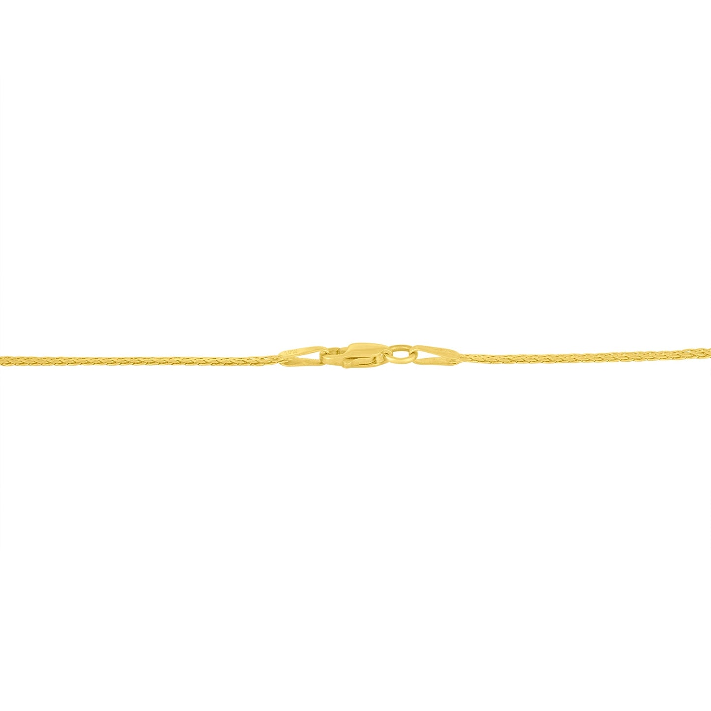 10K Yellow and White Gold 1/2 Cttw Princess Cut Diamond Channel-Set “V†Shape 18" Franco Chain Necklace (H-I Color, SI2-I1 Clarity) Bids.com