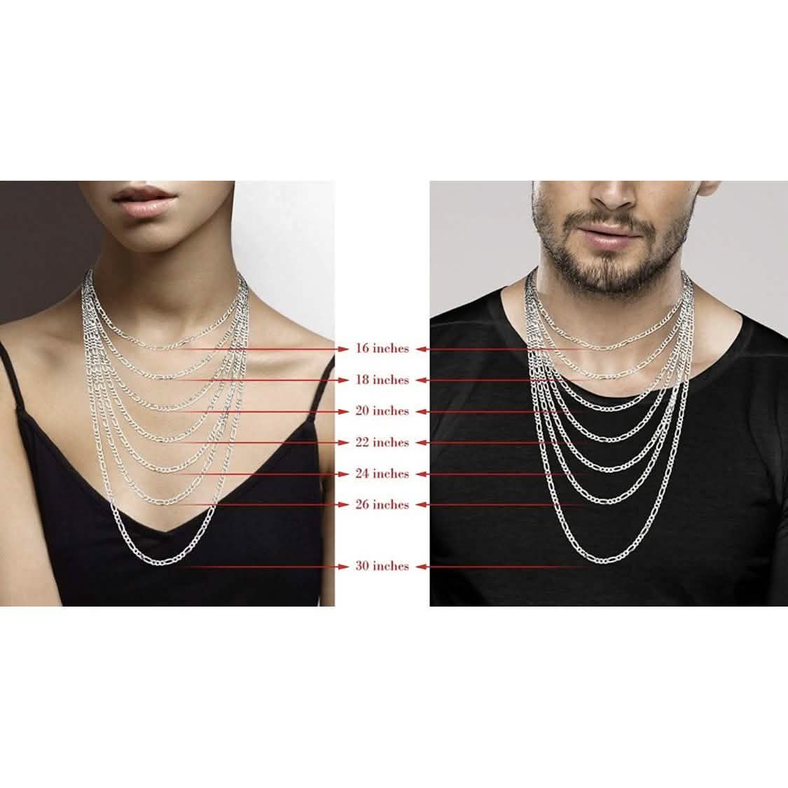 .925 Solid Sterling Silver Flat Snake Link Chain DailySale