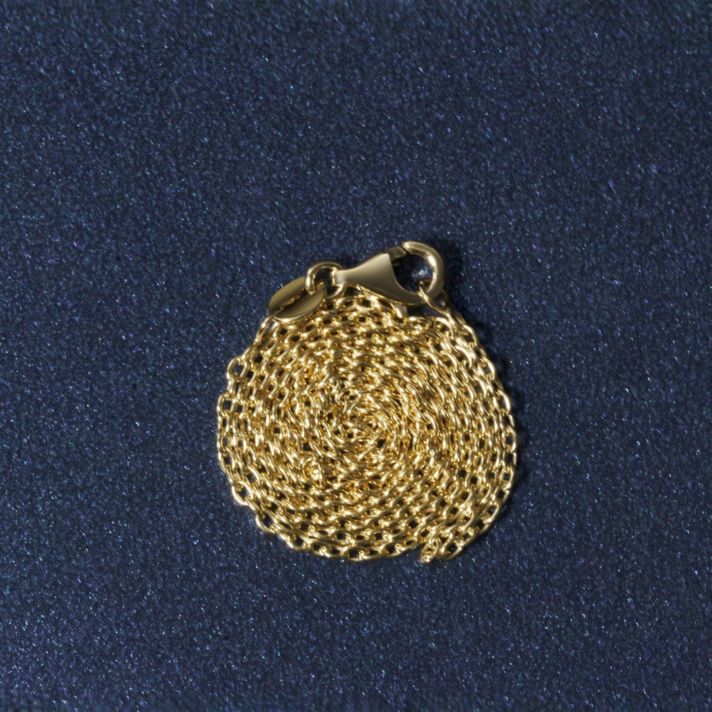 14k Yellow Gold Round Cable Link Chain 1.5mm Bids.com