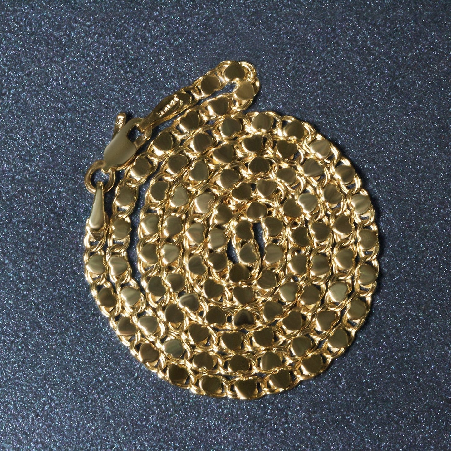 2.9mm 14k Yellow Gold Heart Chain Bids.com