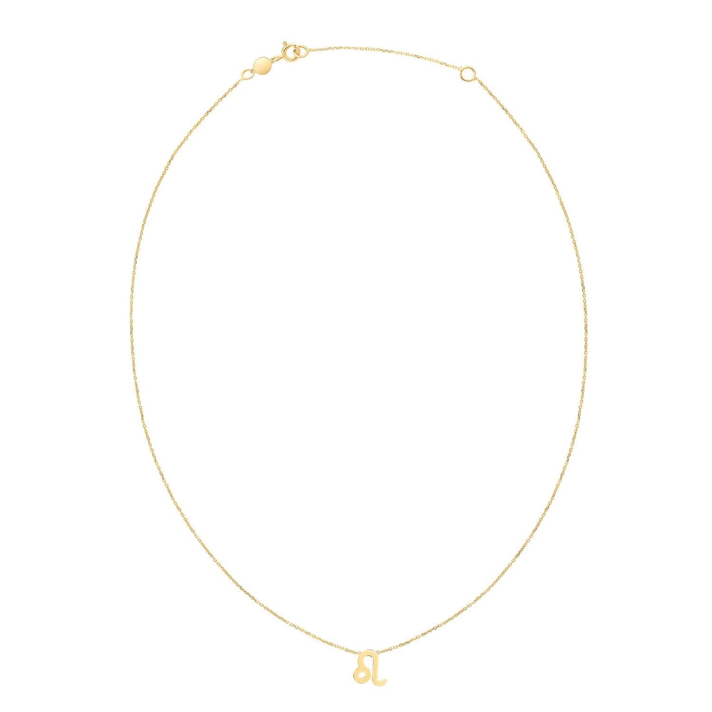 14K Yellow Gold Leo Necklace Bids.com