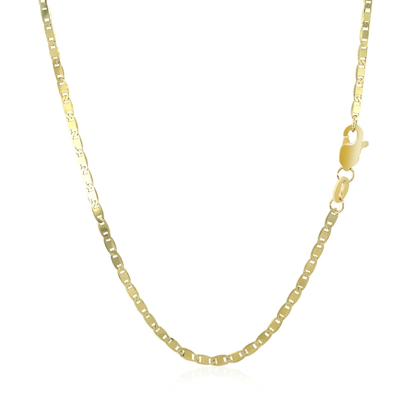 10k Yellow Gold Mariner Link Chain 1.7mm Bids.com