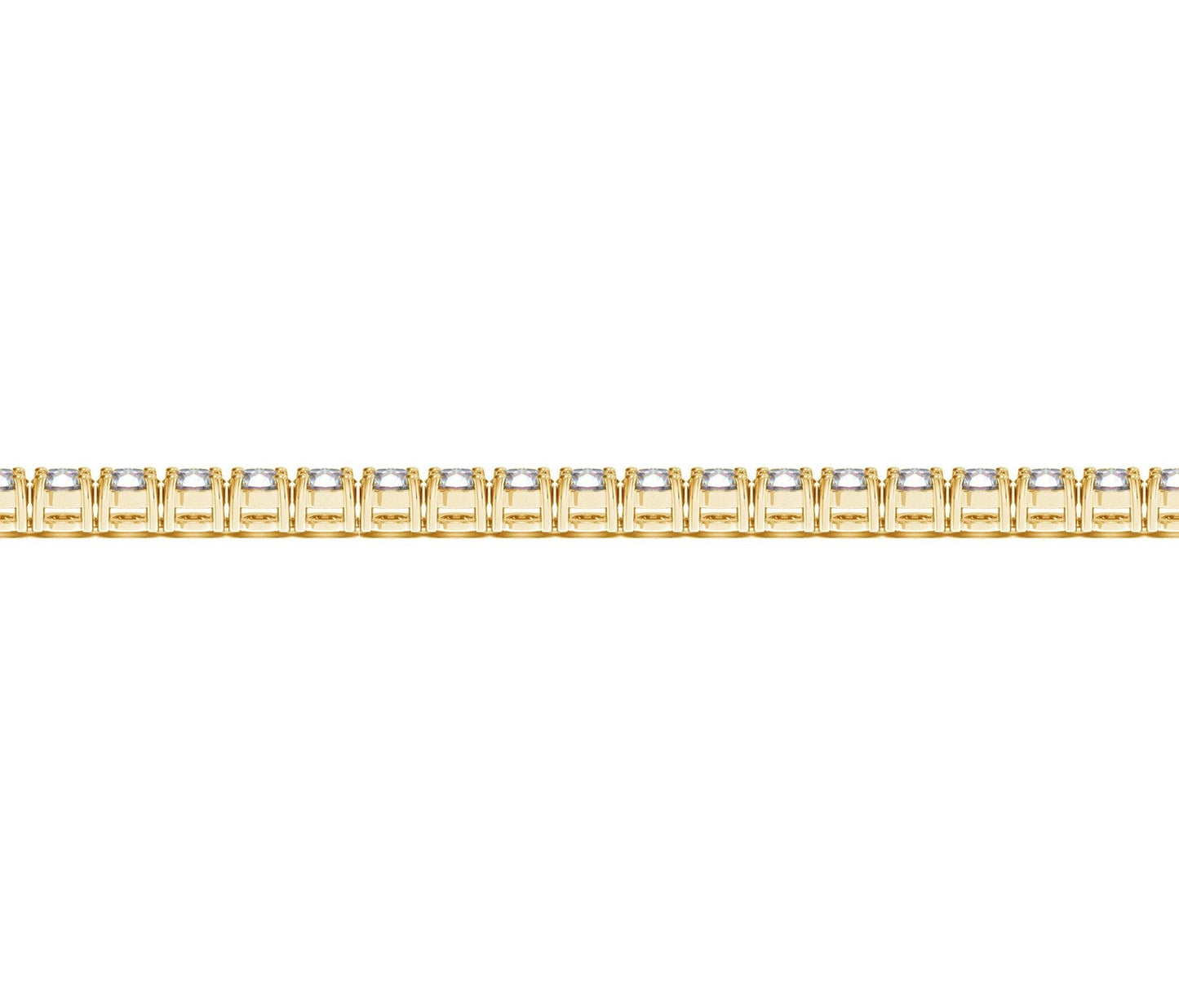 Lab Grown Round Diamond Tennis Bracelet in 14k Yellow Gold (5 cctw F/G VS2/SI1) Bids.com