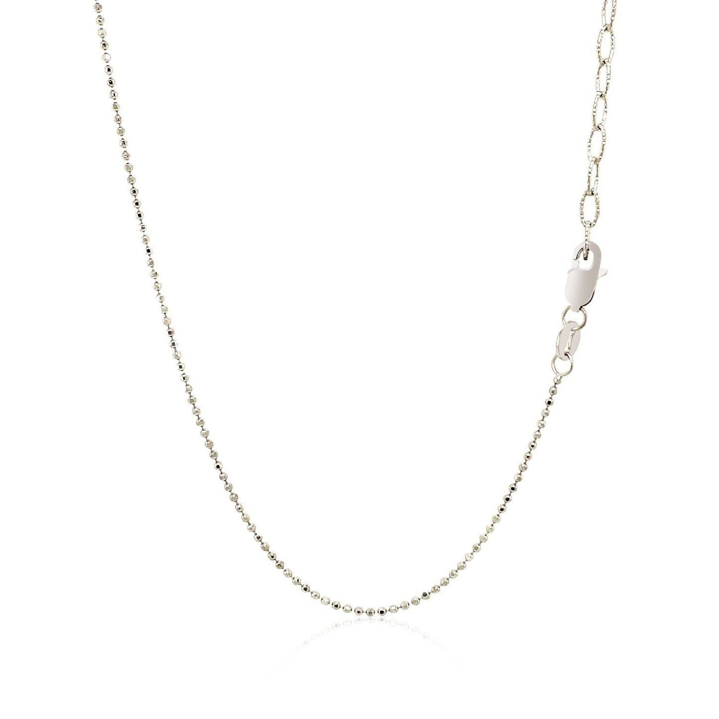 14k White Gold Necklace with Round Diamond Charms Bids.com