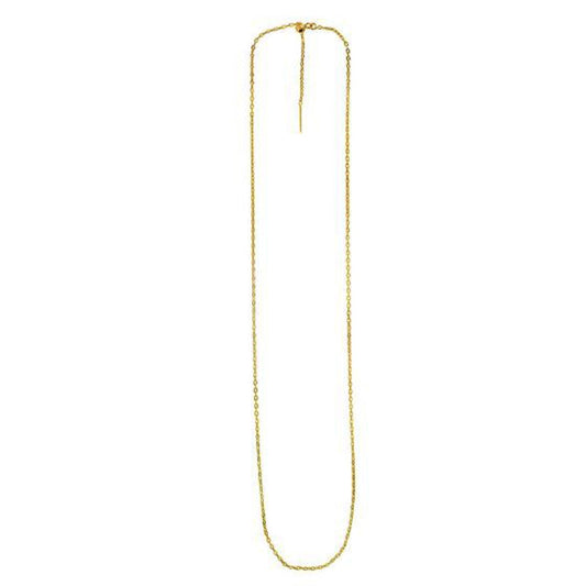 Endless Adjustable Cable Chain in 14k Yellow Gold (1.70 mm) Bids.com