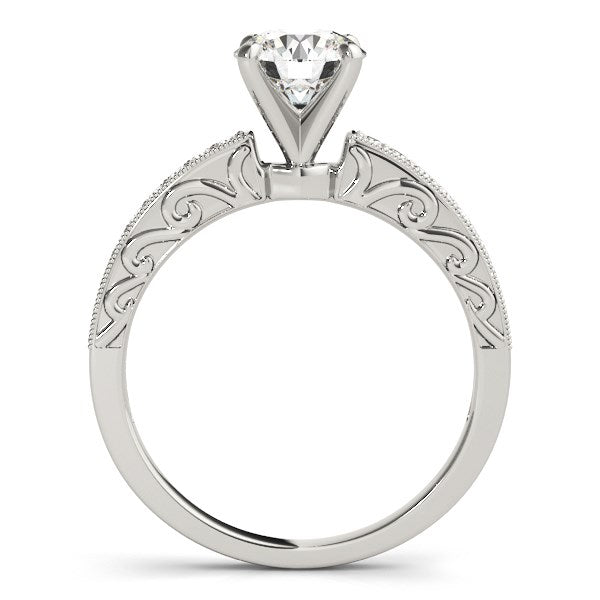14k White Gold Antique Style Diamond Engagement Ring (1 1/8 cttw) Bids.com