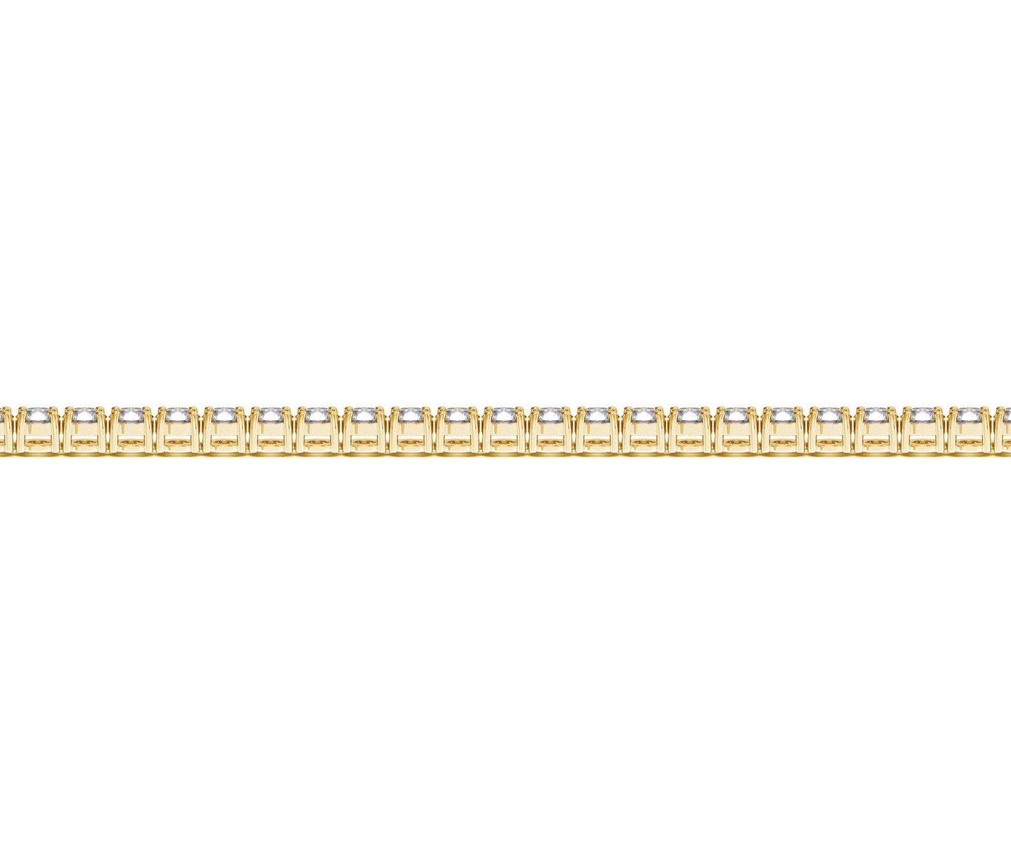Lab Grown Round Diamond Tennis Bracelet in 14k Yellow Gold (3 cctw F/G VS2/SI1) Bids.com
