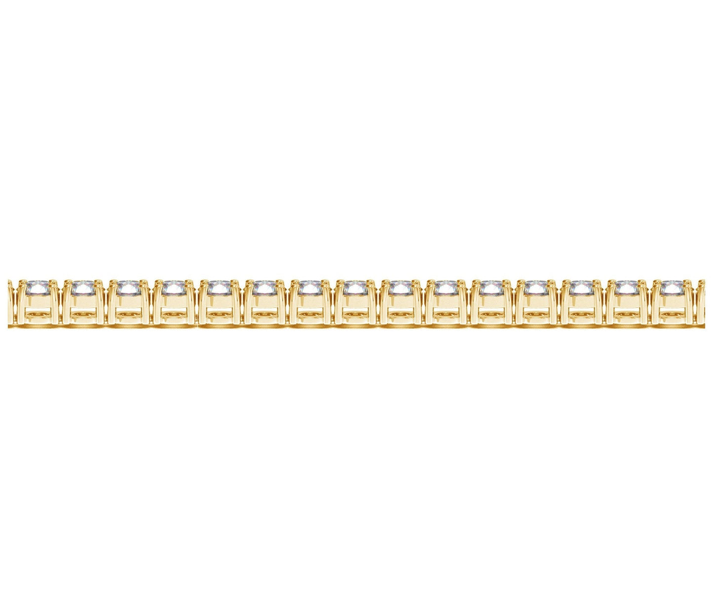 Lab Grown Round Diamond Tennis Bracelet in 14k Yellow Gold (8 cctw F/G VS2/SI1) Bids.com