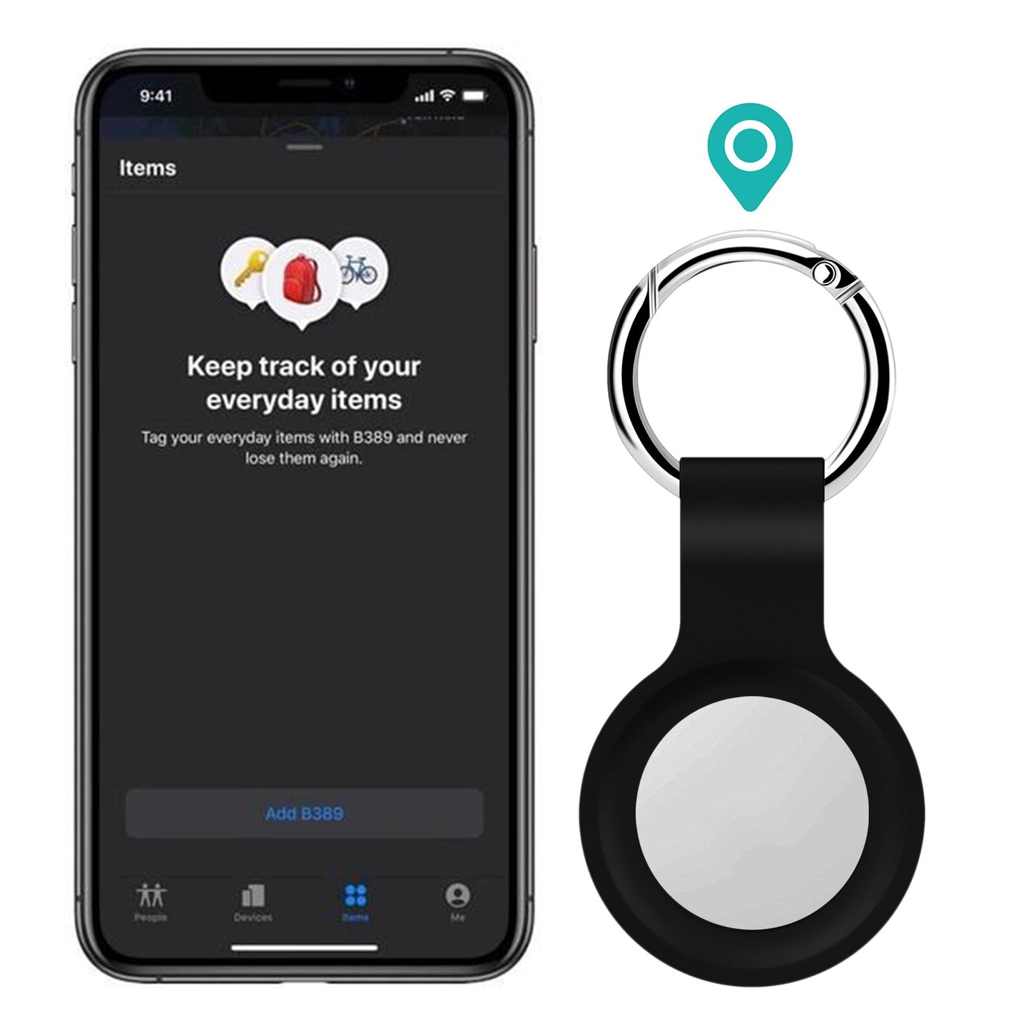 Silicone Protective Cover For AirTag Case Keychain - Wristwatchstraps.co