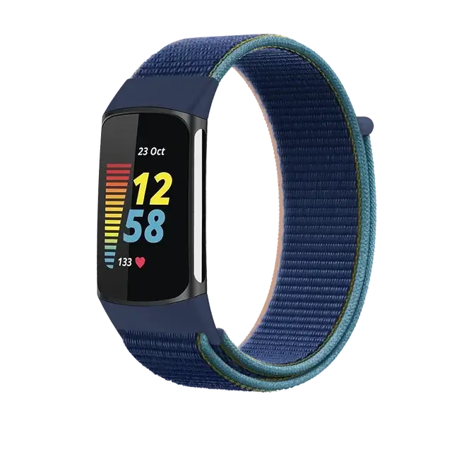 Fitbit Charge 5 6 Nylon Velcro Band - Durable Comfortable Strap BandsCo Straps