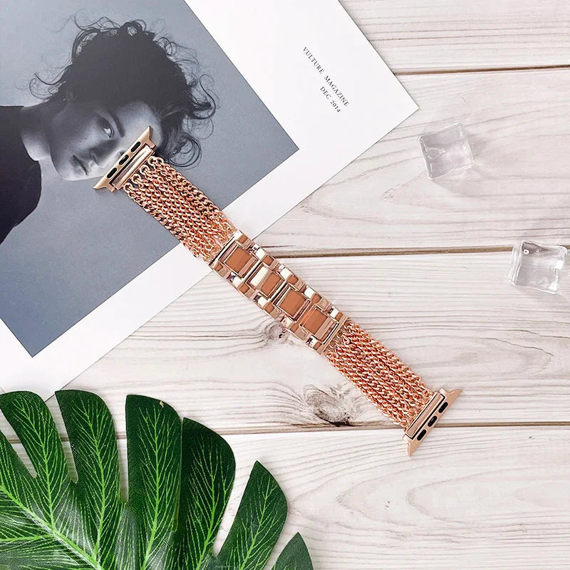 Apple Watch Stainless Steel Band Strap Chain Link Design BandsCo Straps
