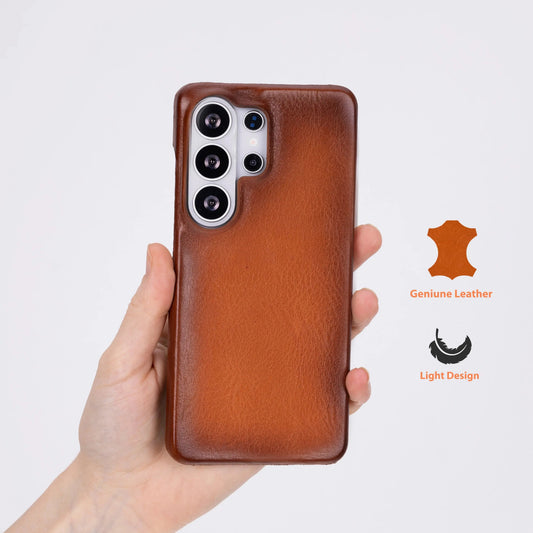 Samsung Galaxy S26 Ultra Full-Grain Leather Slim Case MagSafe – Ultimate Jacket Mizuri Leather