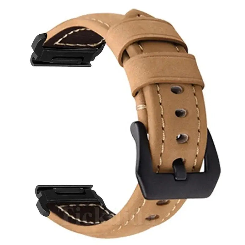 Garmin Leather Band - Soft, Comfortable, QuickFit Design BandsCo Straps