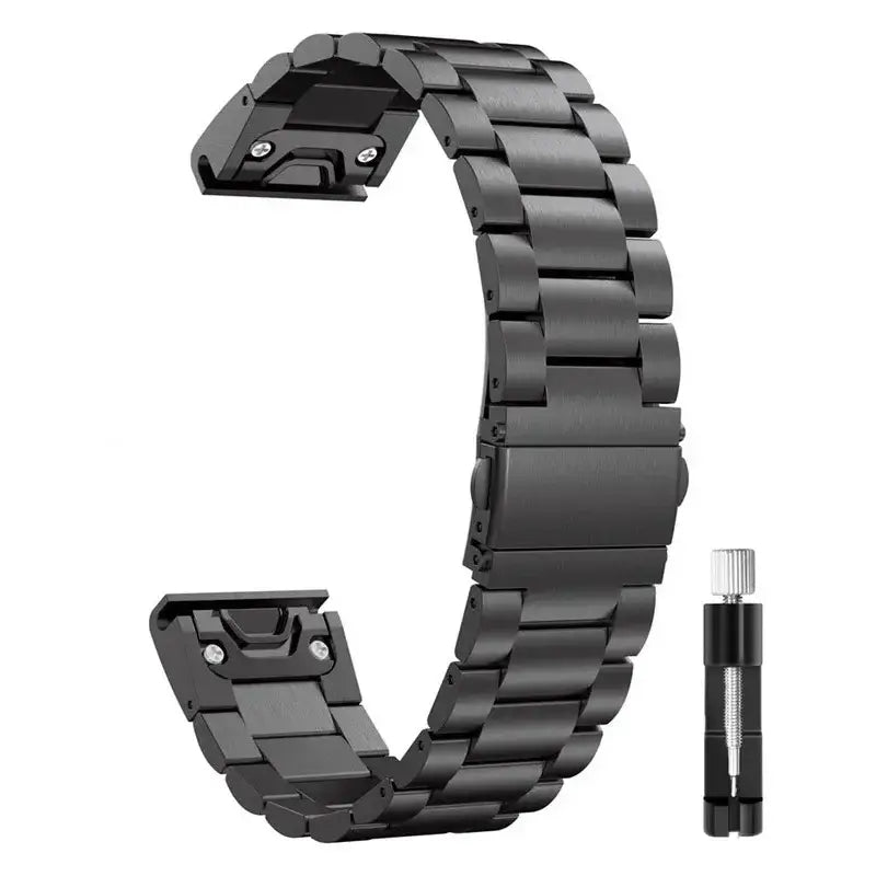Garmin Stainless Steel Band - Sleek QuickFit Design BandsCo Straps