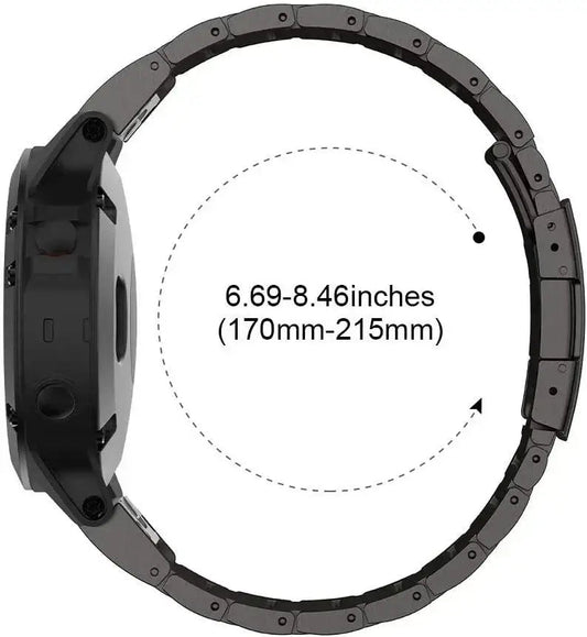 Garmin Steel Band - Modern QuickFit Design Strap BandsCo Straps