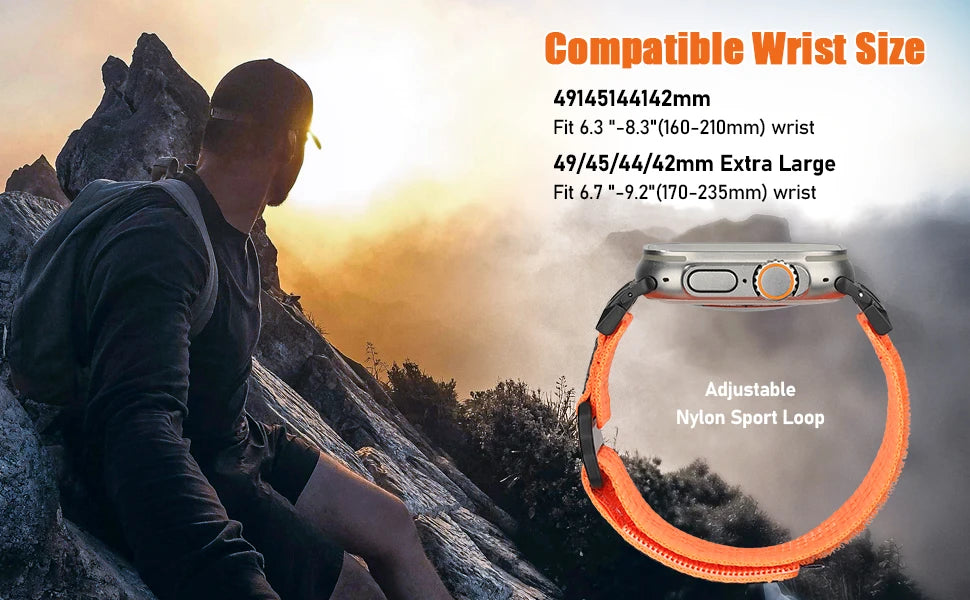 USA Flag Nylon Breathable Sport Strap for Apple Watch