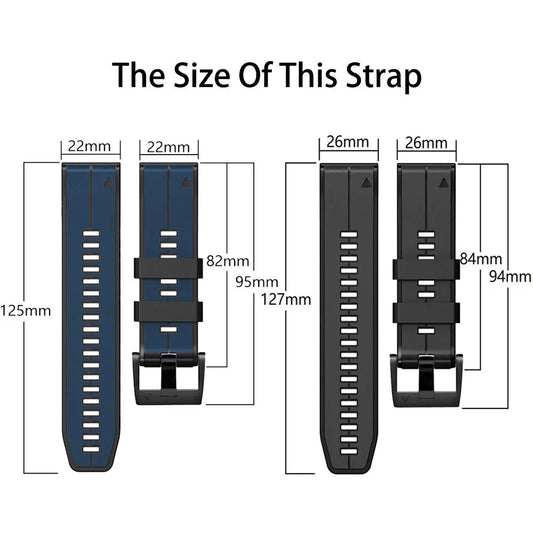 Garmin QuickFit Silicone Strap - Comfortable, Versatile Design BandsCo Straps
