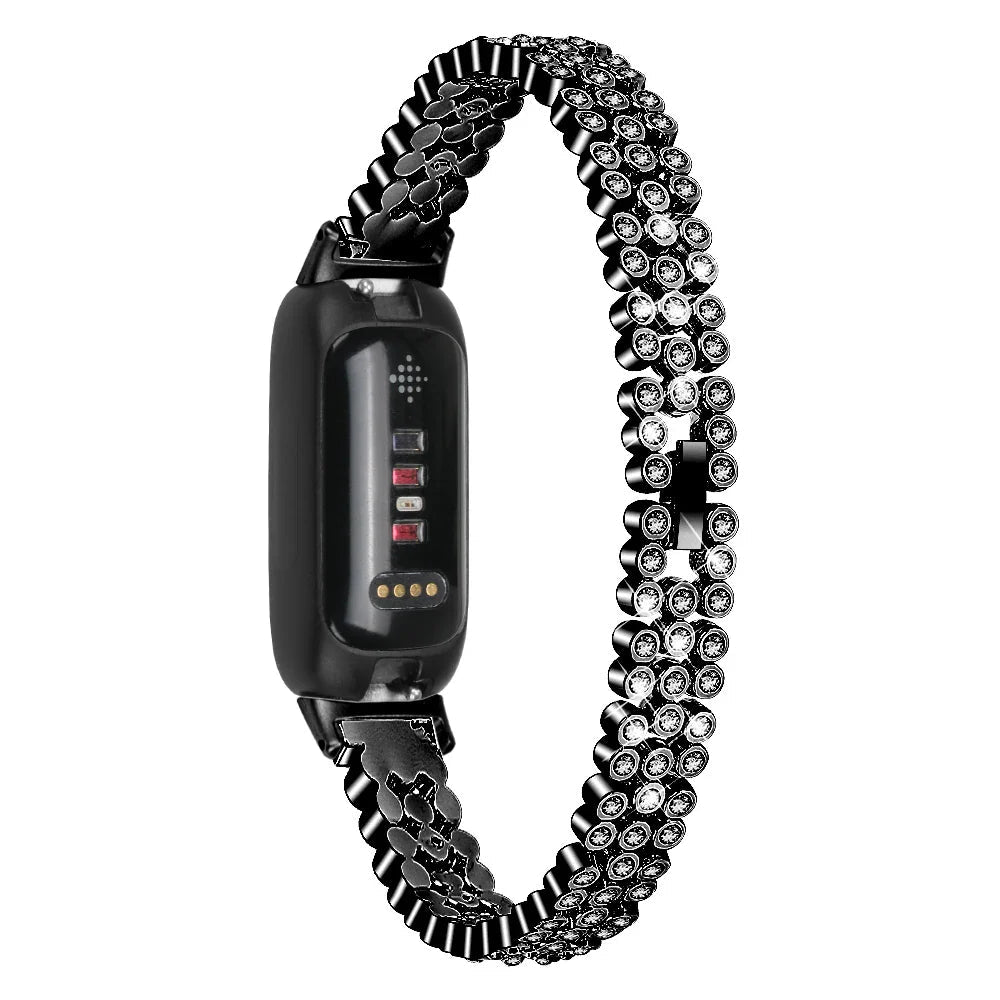 Fitbit Inspire 3 Metal Strap - Elegant Bling Design Bracelet BandsCo Straps