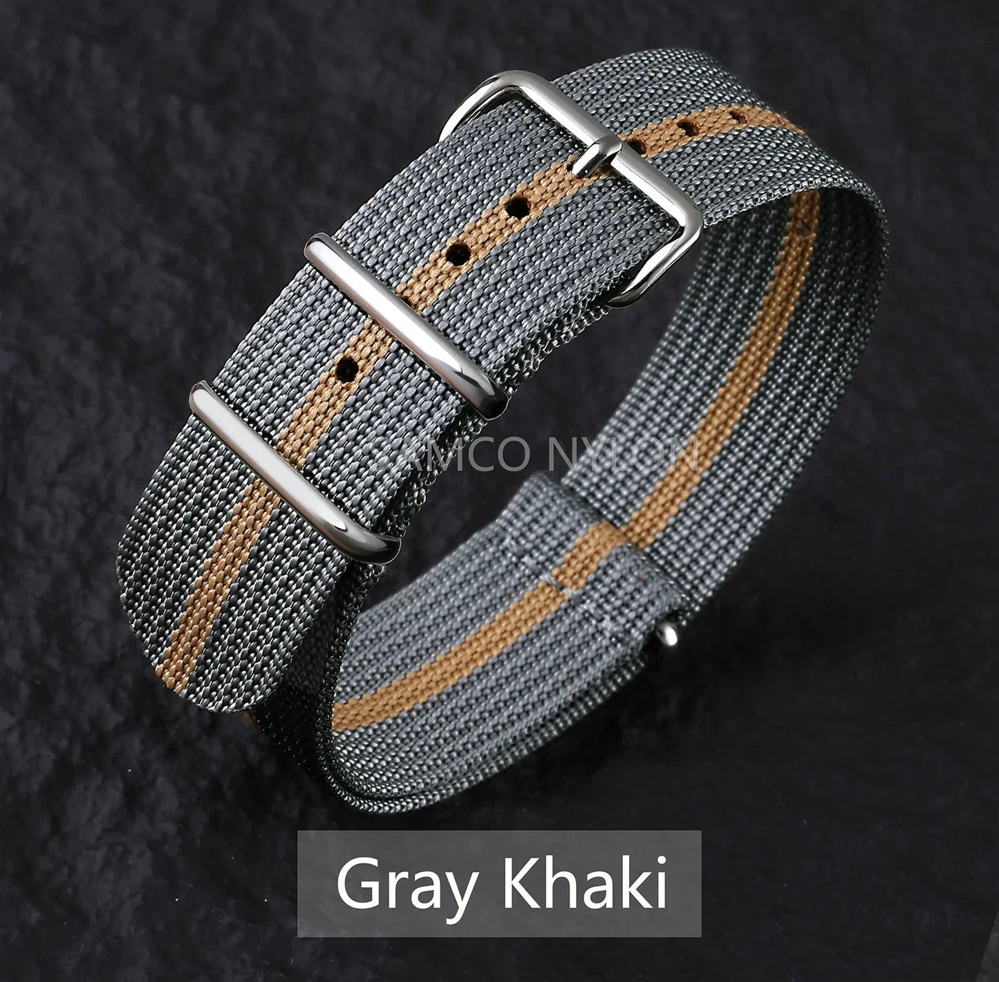 COROS Nylon Ribbed Watch Band For Smartwatch - Military Washable Strap BandsCo Straps