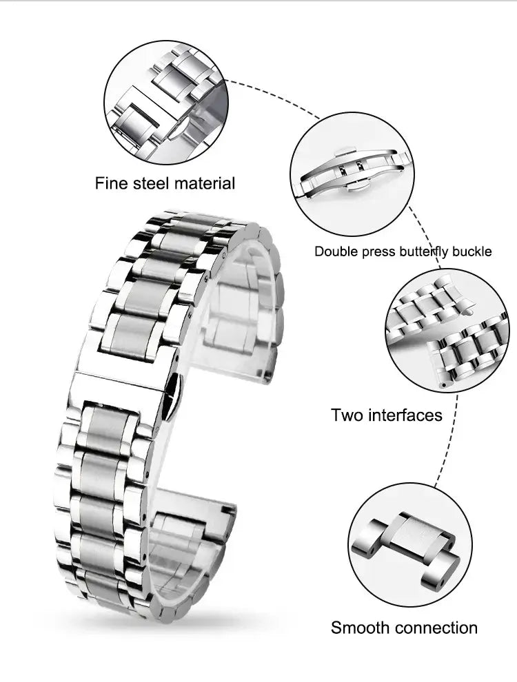 Huawei Stainless Steel Strap - Premium Polished Design BandsCo Straps