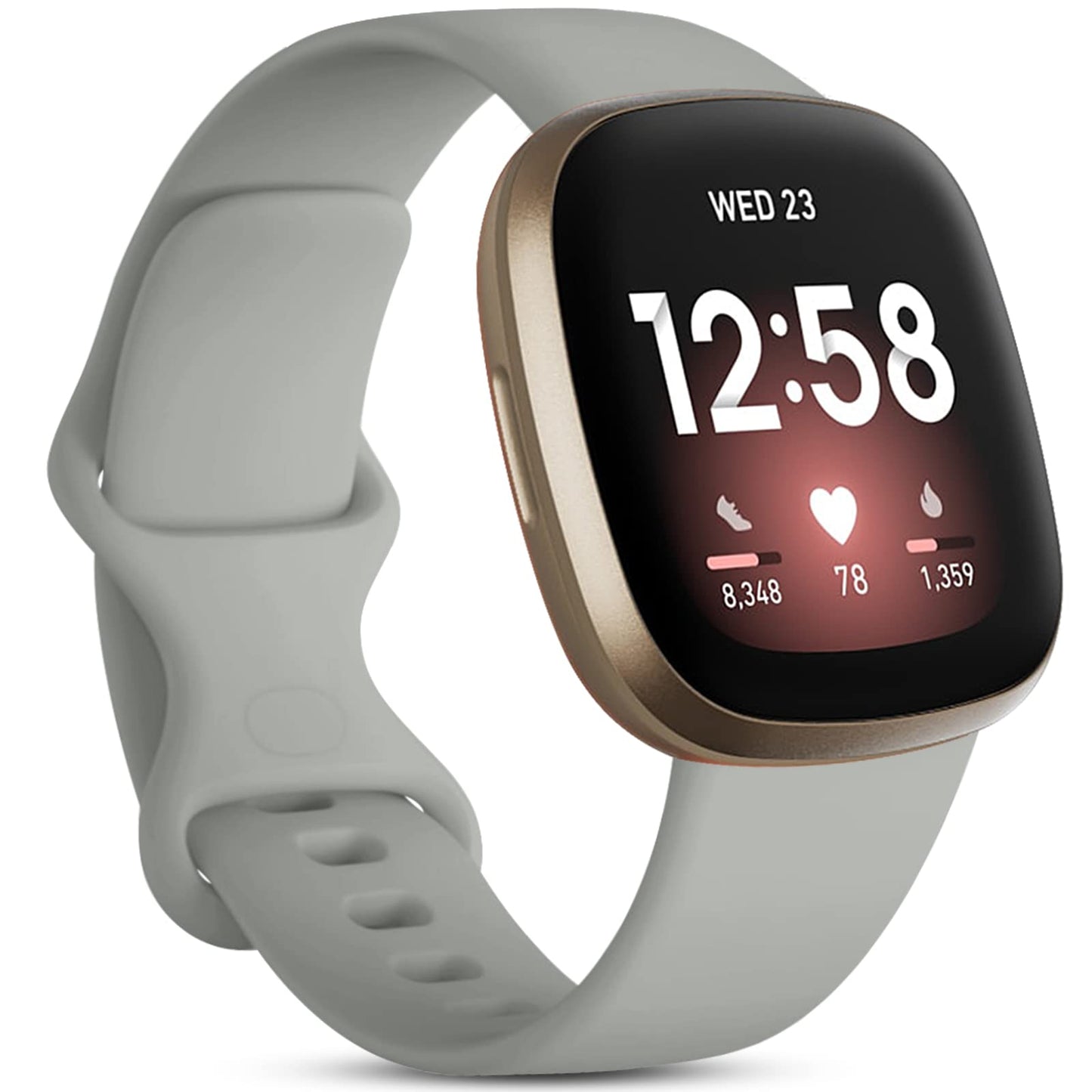 Silicone Strap for Fitbit Versa 4 3 Sense 2 - Wristwatchstraps.co