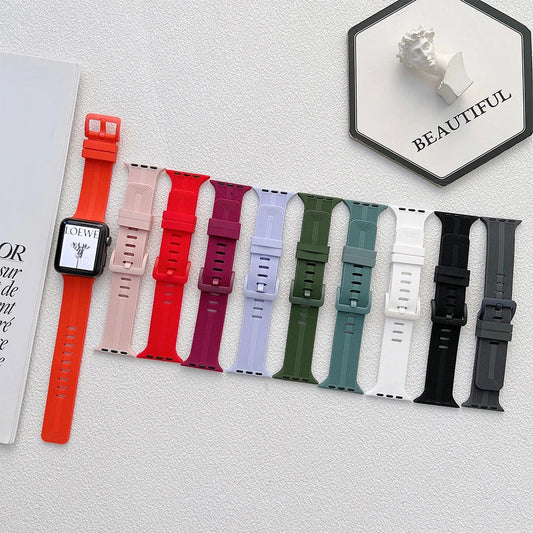 Apple Watch Silicone Strap - Soft Comfortable Rubber Band BandsCo Straps