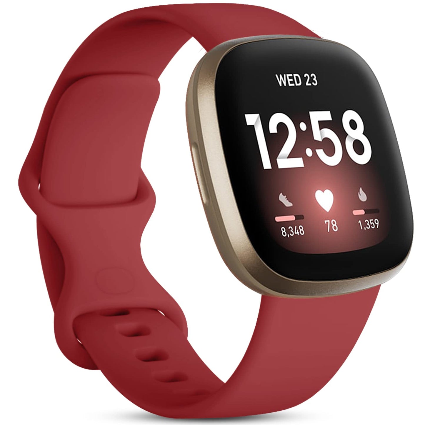 Silicone Strap for Fitbit Versa 4 3 Sense 2 - Wristwatchstraps.co