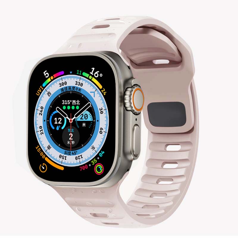 Sporty Silicone Strap For Apple Watch Band - Wristwatchstraps.co