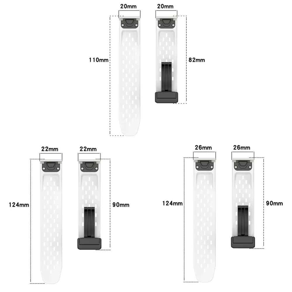 Garmin QuickFit Perforated Silicone Band BandsCo Straps