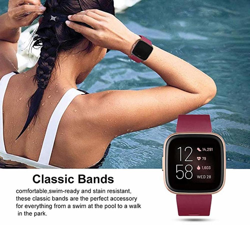 Silicone Strap with Buckle for Fitbit Versa2/Versa/Lite - Wristwatchstraps.co