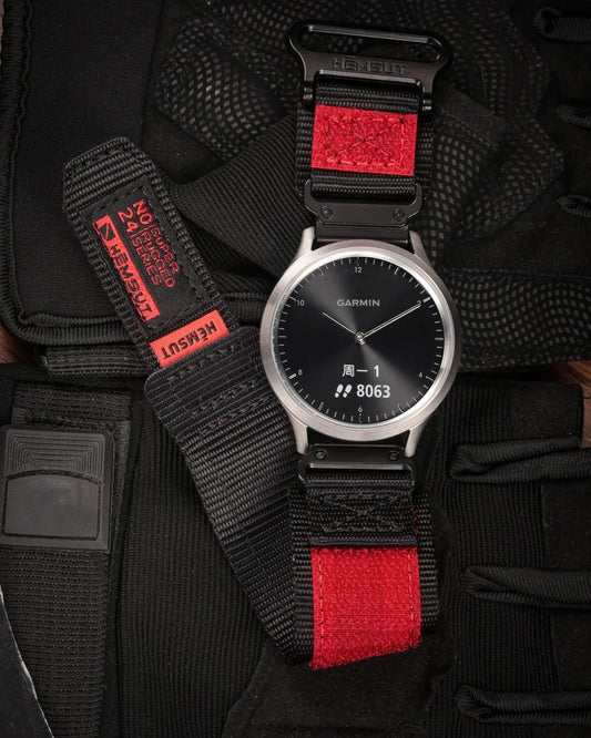 Garmin QuickFit 26mm Nylon Band with Contrast Trim BandsCo Straps