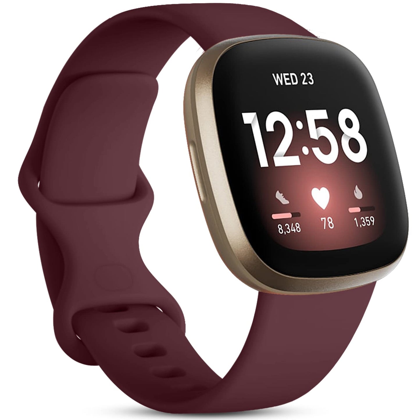 Silicone Strap for Fitbit Versa 4 3 Sense 2 - Wristwatchstraps.co