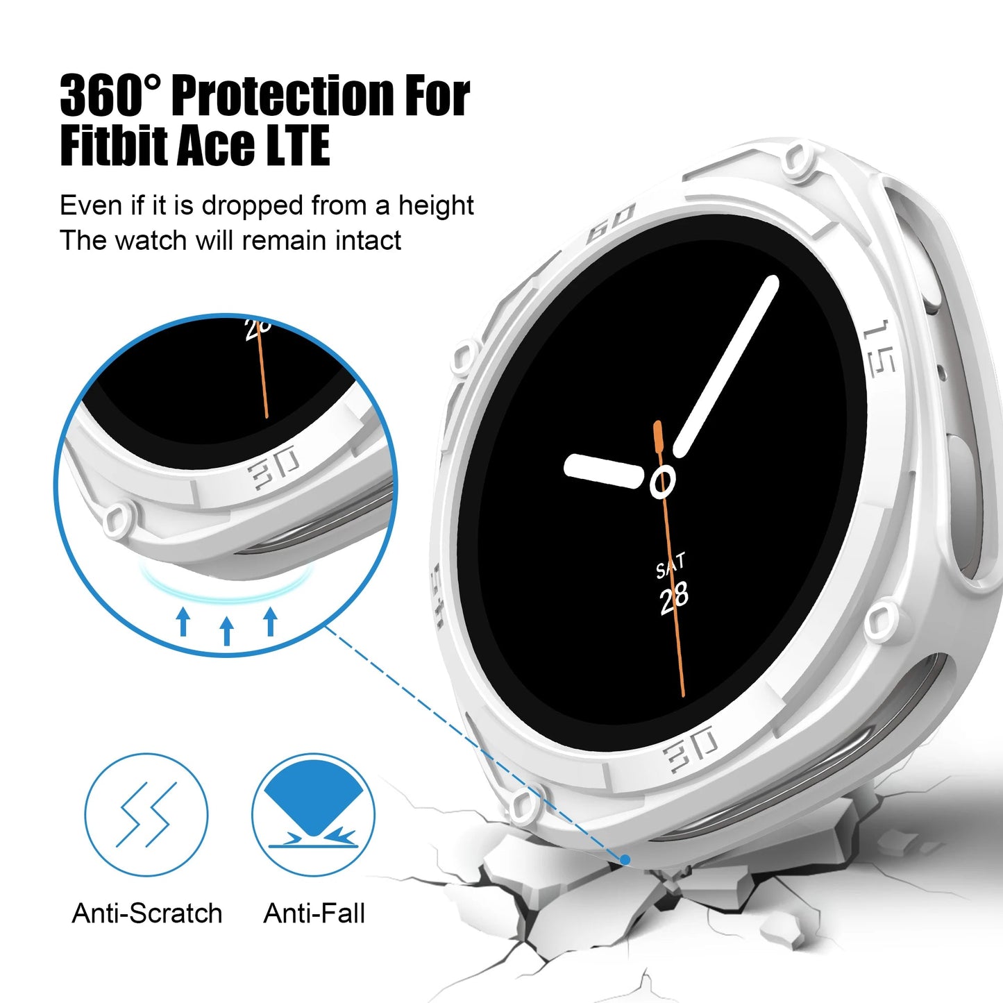 Galaxy Watch 8 Case 44mm/40mm – Protective PC Bumper Shell Wristwatchstraps.co