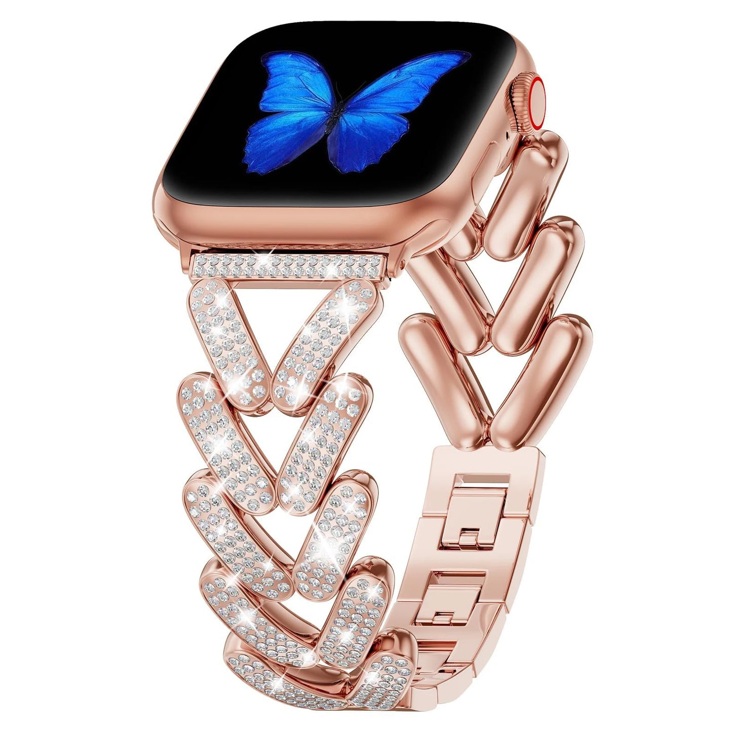 Bling V Band for Apple Watch Strap - Wristwatchstraps.co