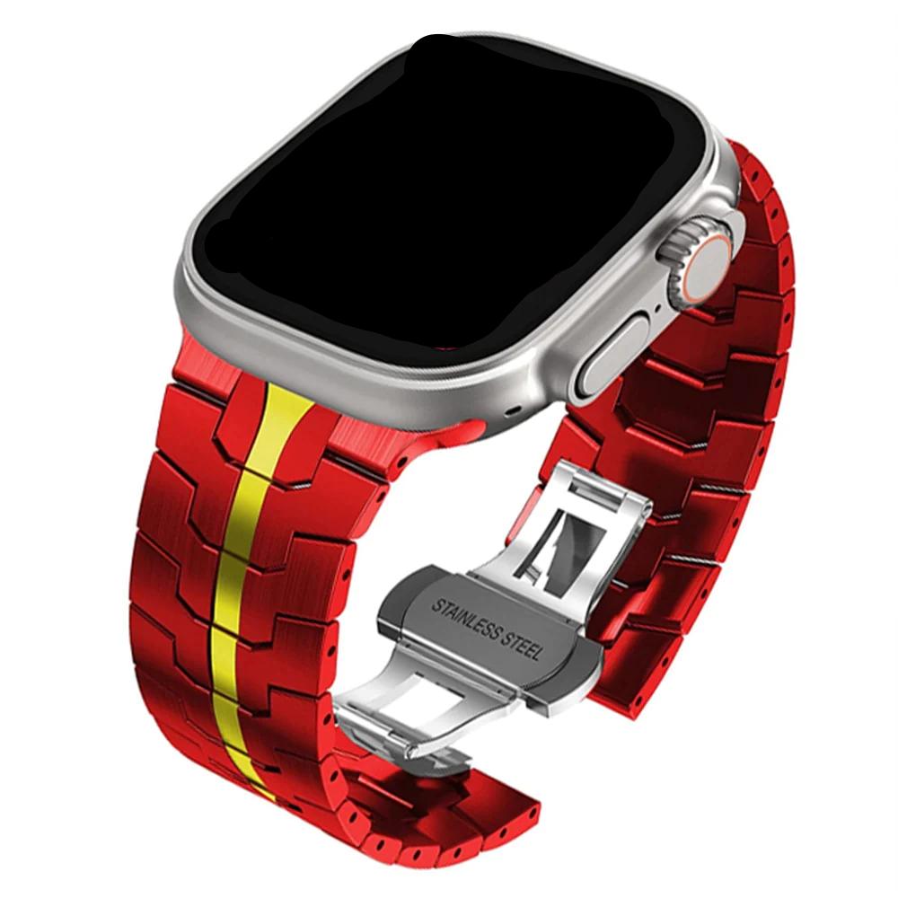 Stainless Steel Link Bracelet Band for Apple Watch - Wristwatchstraps.co