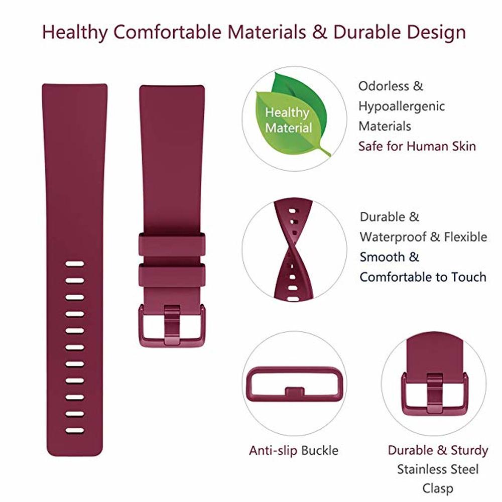 Silicone Strap with Buckle for Fitbit Versa2/Versa/Lite - Wristwatchstraps.co