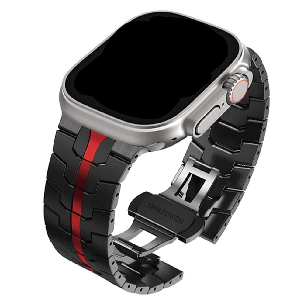 Stainless Steel Link Bracelet Band for Apple Watch - Wristwatchstraps.co