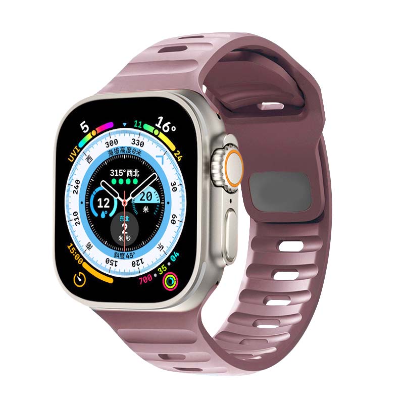 Sporty Silicone Strap For Apple Watch Band - Wristwatchstraps.co