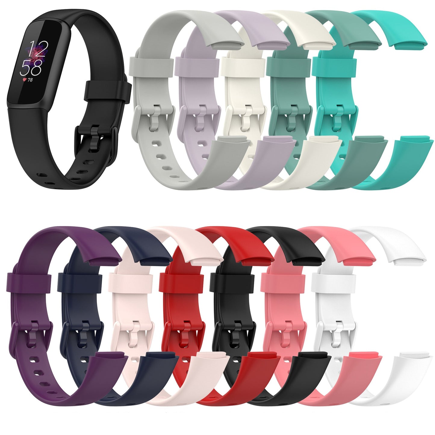 Silicone Sport Band For Fitbit Luxe - Wristwatchstraps.co
