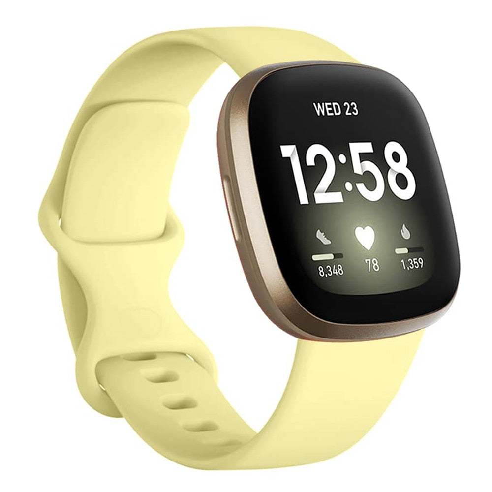 Silicone Strap for Fitbit Versa 4 3 Sense 2 - Wristwatchstraps.co