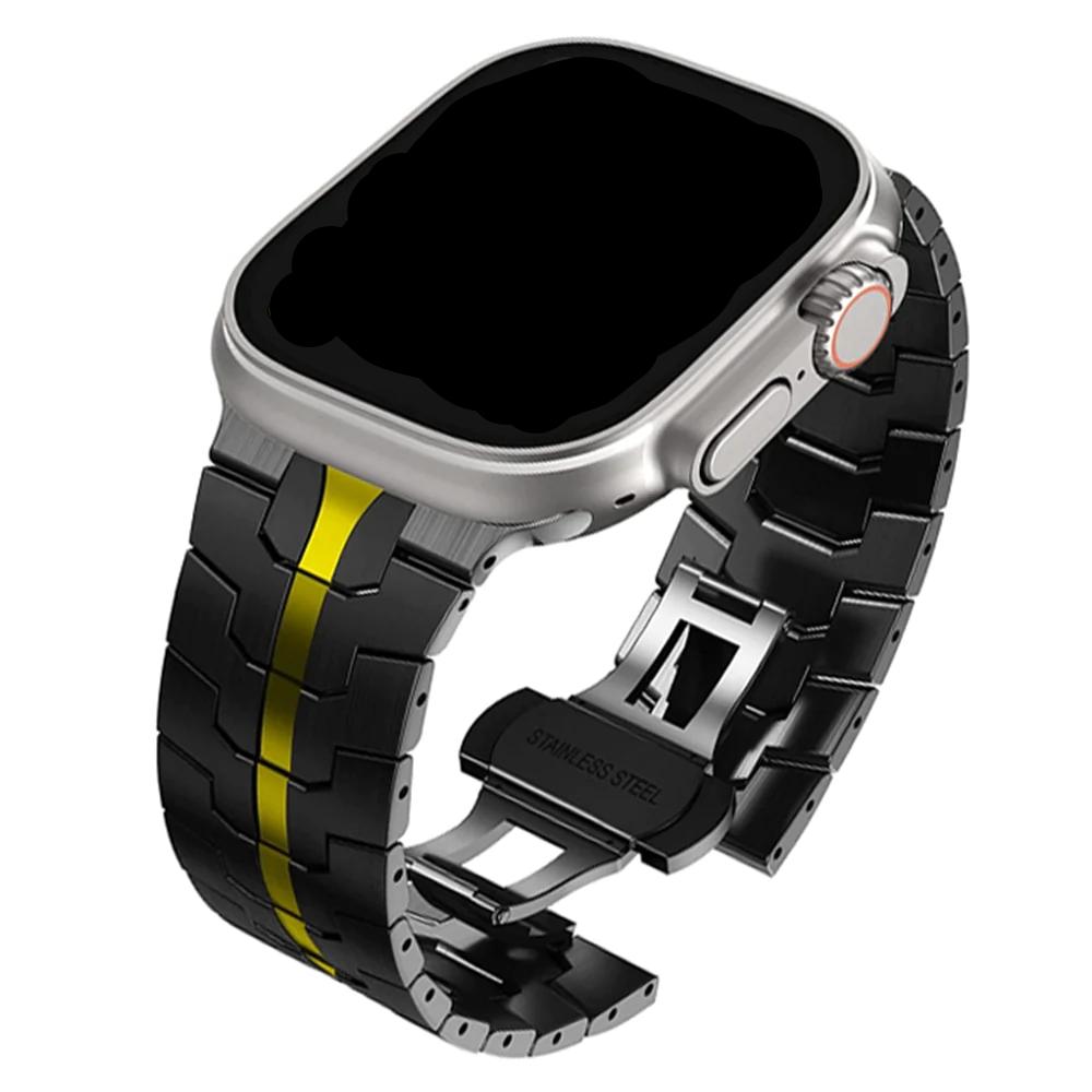 Stainless Steel Link Bracelet Band for Apple Watch - Wristwatchstraps.co