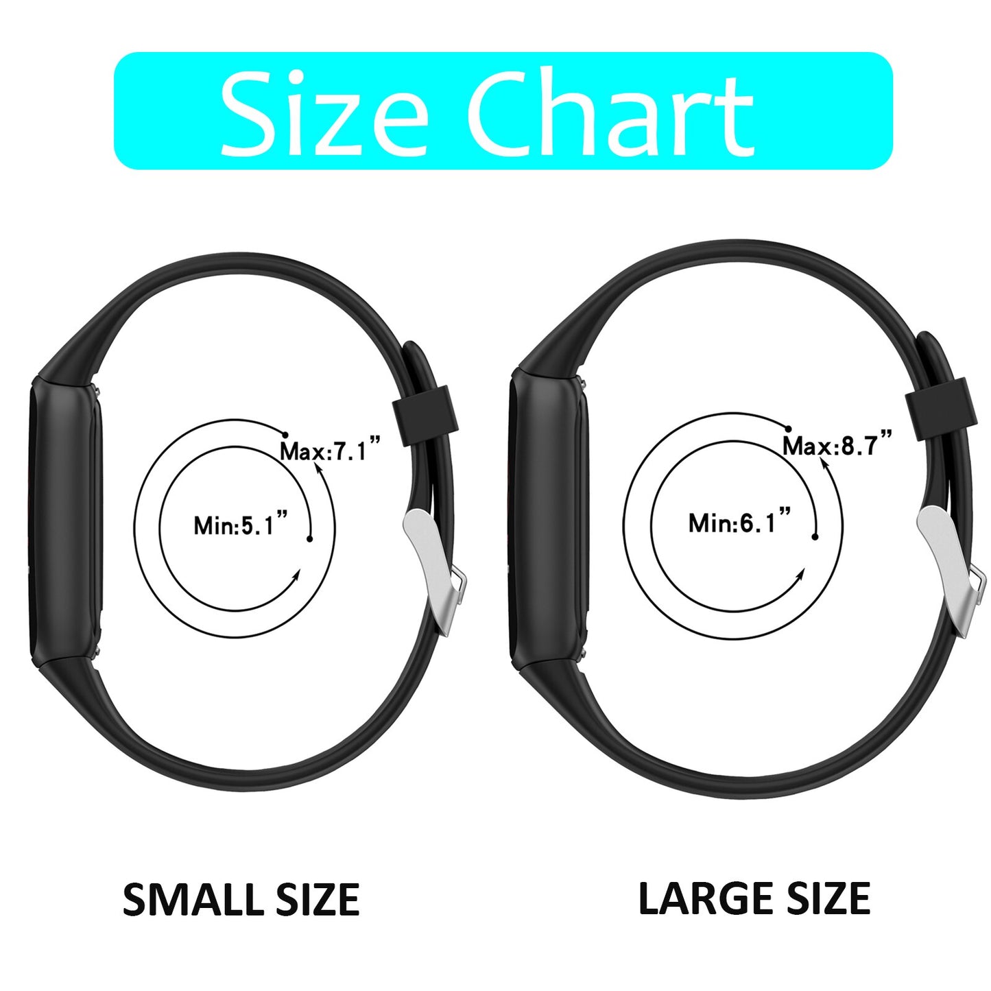 Silicone Sport Band For Fitbit Luxe - Wristwatchstraps.co