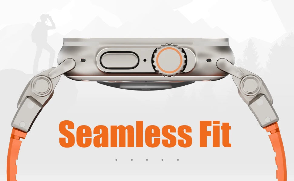 Rugged Sport FKM Rubber Strap for Apple Watch Ultra