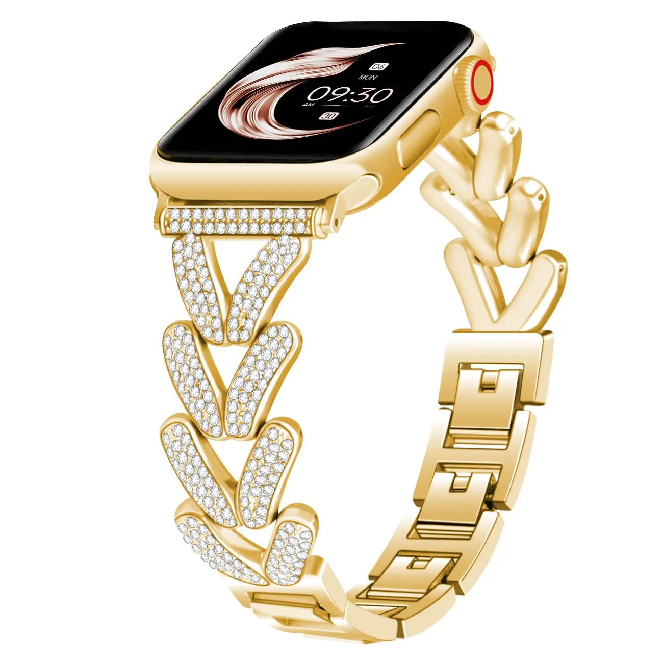 Apple Watch Stainless Steel Band - Sparkly Crystal Design BandsCo Straps