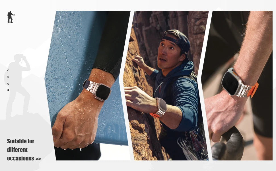 Rugged Sport FKM Rubber Strap for Apple Watch Ultra