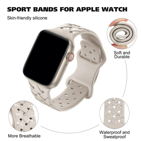 Apple Watch Silicone Strap - Sporty, Breathable, Durable BandsCo Straps
