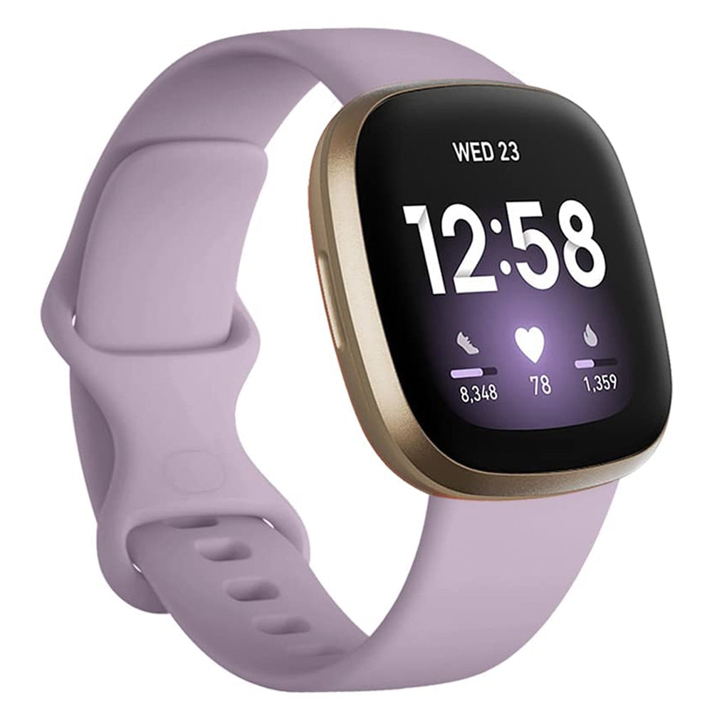 Silicone Strap for Fitbit Versa 4 3 Sense 2 - Wristwatchstraps.co