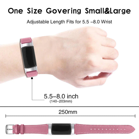 Fitbit Charge 5 6 Leather Strap - Stylish and Comfortable BandsCo Straps