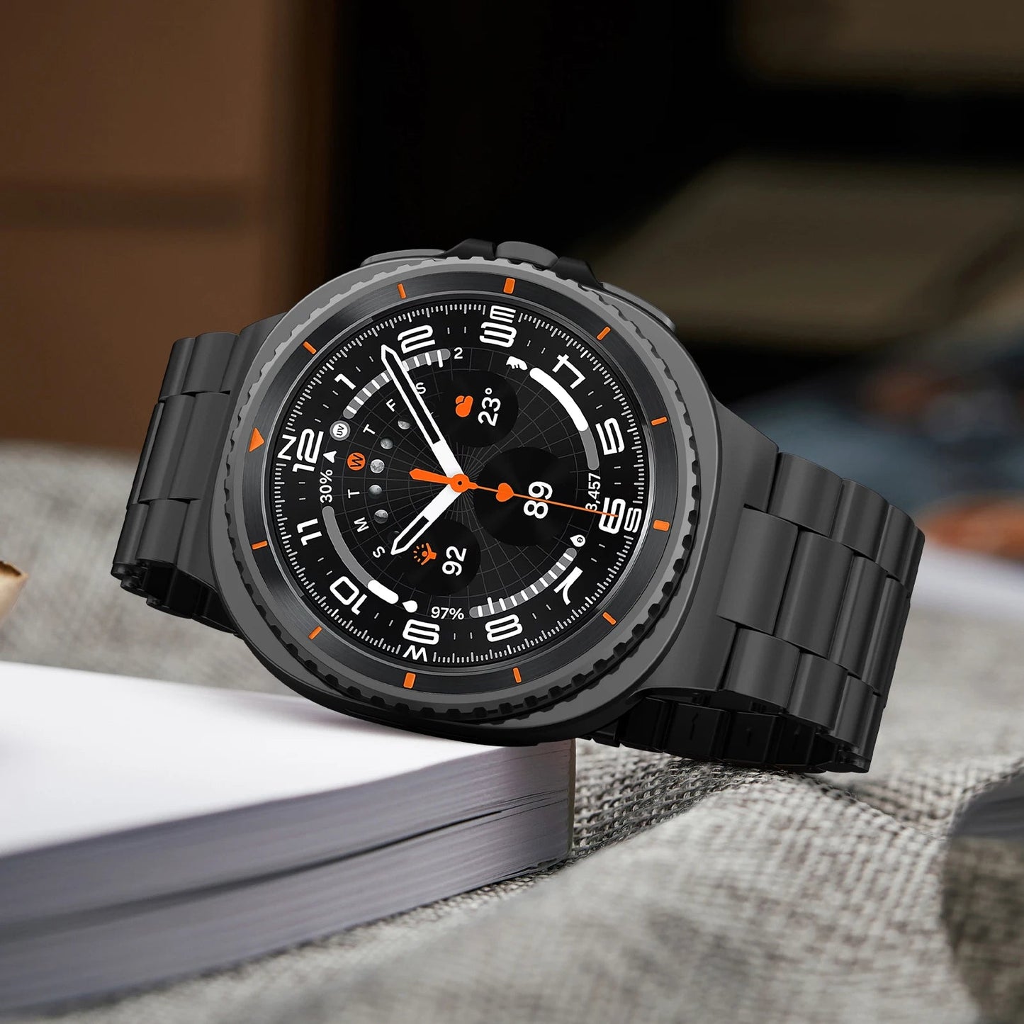 Galaxy Watch 8 Stainless Steel Band – Stylish Metal Bracelet Wristwatchstraps.co