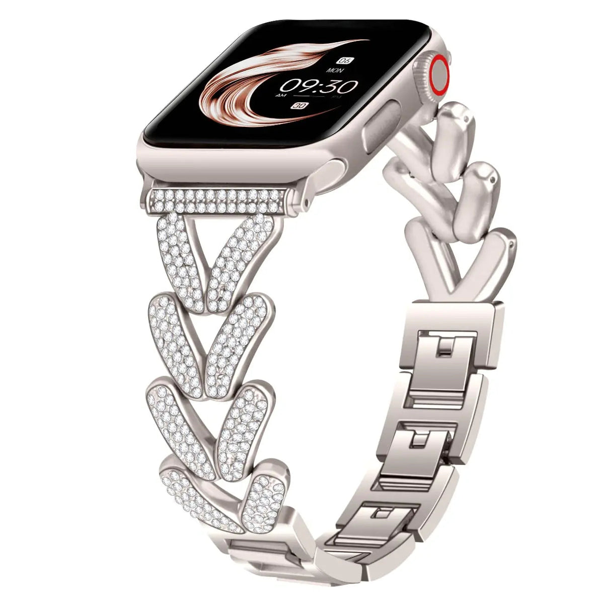 Apple Watch Stainless Steel Band - Sparkly Crystal Design BandsCo Straps